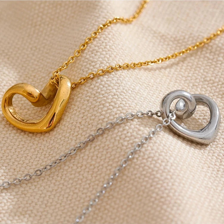 Twisted Heart Necklace