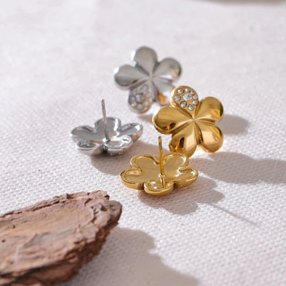 Puff Flower Earrings