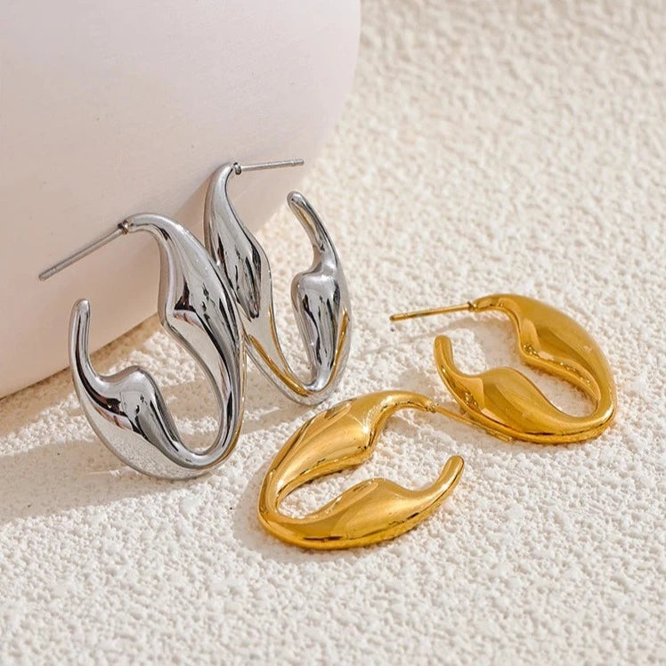 Irregular Hoop Earrings