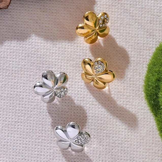 Puff Flower Earrings